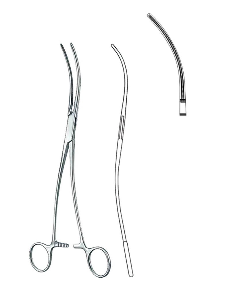 De Bakey-Bahnson Atrauma Aanastomosis And Aneurysm Clamps 24.5 cm 