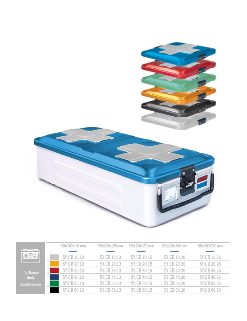 Full Sterilization Container Bio Barrier (BLUE) 580 X 280 X 100 MM