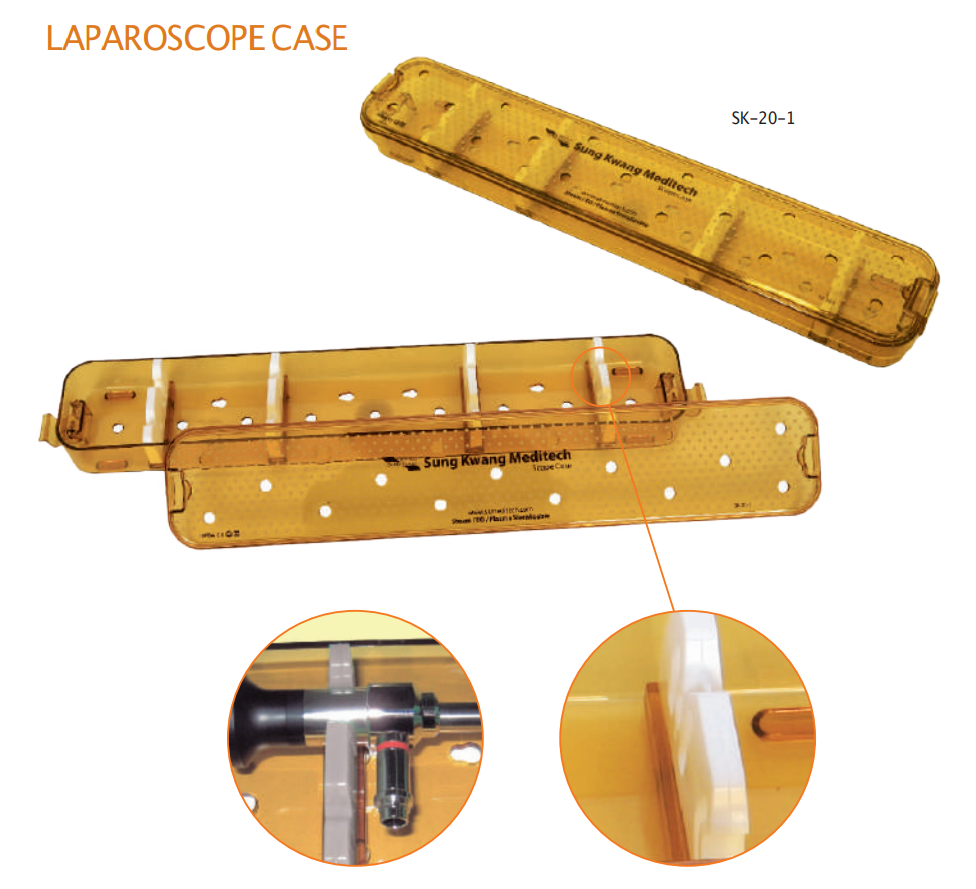 Laparoscope Case, Size : 48(L) x 9(w) x 5(H)cm