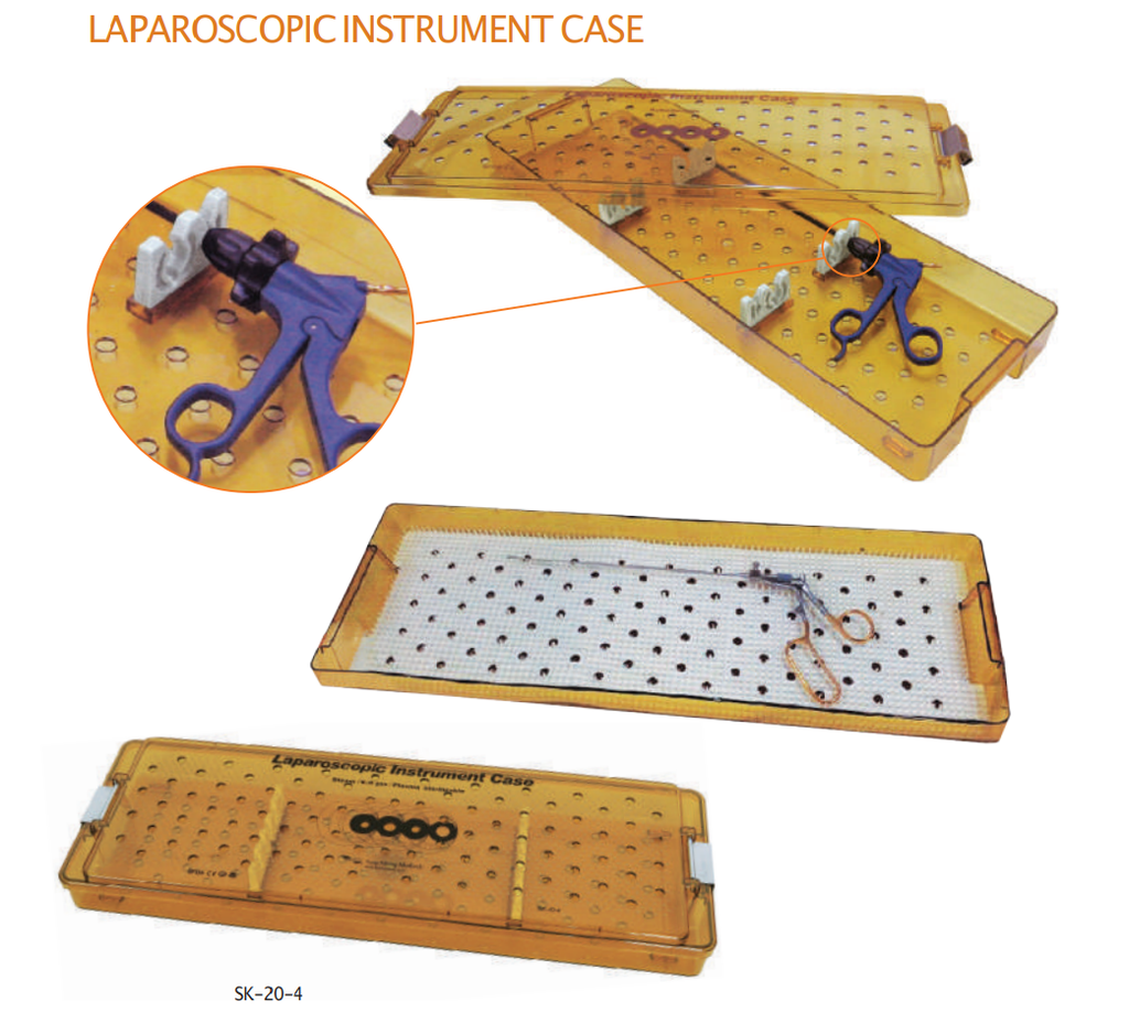 Laparoscopic Instrument Case, Size : 60(L) x 20(w) x 6(H)cm