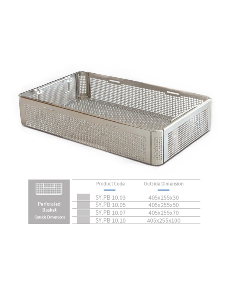 Perforated Basket with Feet 405x255x100