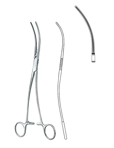 [12-271-25] De Bakey-Bahnson Atrauma Aanastomosis And Aneurysm Clamps 25.5 cm 