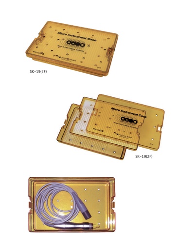 [SK-19-(2F)] Micro Instrument Two Floor Case, Size : 26(L) x 17(w) x 4 (H)cm