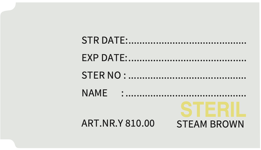 [SY.ET 11.10] ฉลากกระดาษพร้อมตัวบ่งชี้การฆ่าเชื้อ ๑๐๐ ชิ้น