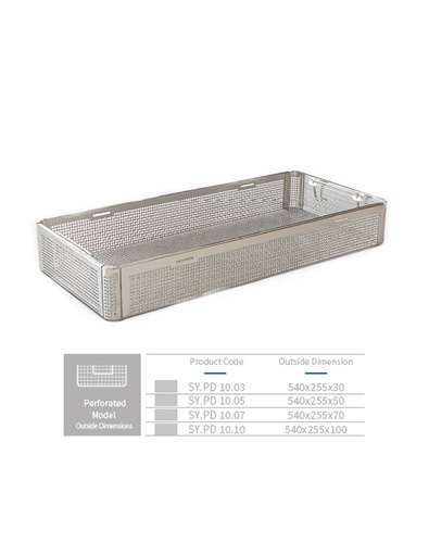 [SY.PD 10.10] Perforated Basket with Feet 540x255x100