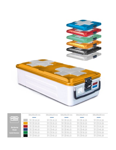 [SY.CB 20.10] Full Sterilization Container Bio Barrier (YELLOW) 580 X 280 X 100 MM