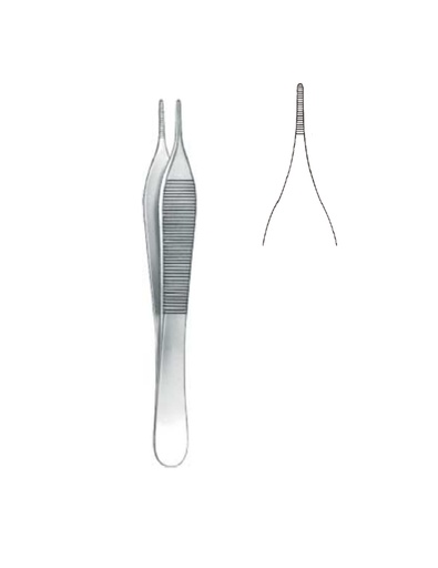 [03-117-12] Adson Delicate Tissue Forceps 12 cm